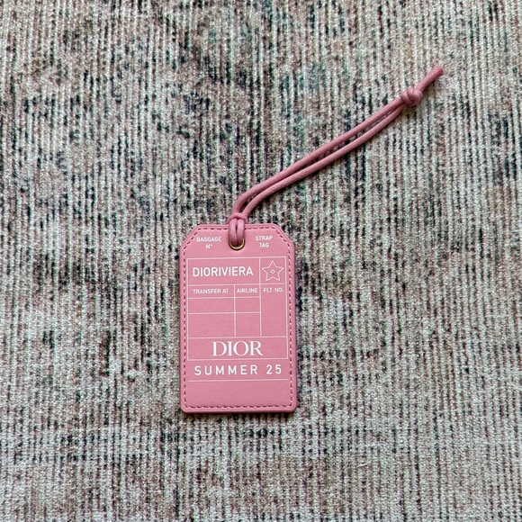 Dior Leather Luggage Tag